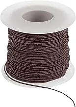 uxcell Elastic String for Bracelet 164 Ft/50 Meter Length 0.8 mm Dia, 1 Roll Sturdy Stretchy String Cord for Jewelry Making Necklace Beading Craft DIY, Brown