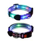 LED Adjustable Dog Collar Blinking Flashing Light Up Glow Pets Safety Waterproof