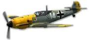 Bf-109 MESSERSCHMIDTT German FIGHTER PLANE Metal Sign by Larry Grossman