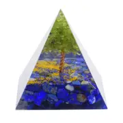 Tree Of Life Pyramid Handmade Healing Crystal Energy Generator Orgone Pyramid