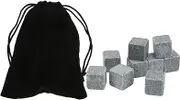 Whiskey Stones Ice Blocks Whiskey Rocks Bag Set Whisky 2Cm Whiskey Ice Tart Stone Ice Wine Stone Granite Flannel Craft Supplies (9)