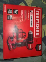 Craftsman CMCD710C2 20V Brushless 1/2" Drill/Driver Kit