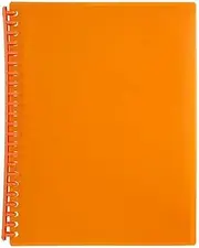 Marbig Refillable 20 Pocket Display Book, Orange