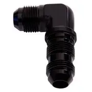 Aeroflow 90° AN Bulkhead -4AN, AF833-04BLK