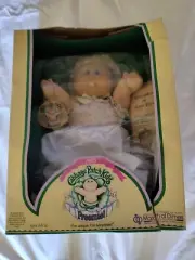 NOS 1985 Cabbage patch Kids Preemie Blue Eyes Blonde Hair Sybil Bernadette RARE