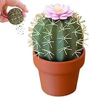 Cactus Salt and Pepper Shaker Set – Cute Miniature Salt and Pepper Grinders for Kitchen, 3D Printed Plant-Inspired Shakers for Home & Daily Use(1 Pcs)
