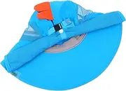 [DEARMAMY] Wide Brim Sun Hat for Boys and Girls Outdoor Fisherman Cap Face Cove Toddler Hat Adorable Boys and Girls Caps Blue