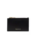 [Alexander Mcqueen] Alexander Mcqueen Leather Cardholder ONE SIZE BLACK