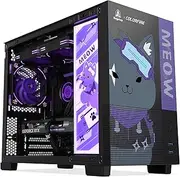 Segotep Memphis-S Ninja Edition, M-ATX Mini Tower PC Case with Tempered Glass Panels, Support 40 Series GPU, USB 3.0, and 240MM Radiator, Lightning Panel Included