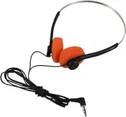 BRIGHTFUFU Lightweight Retro On-Ear Headphones Adjustable Headband Library-Friendly Wired Comfortable Ear Pads for Students and Travel