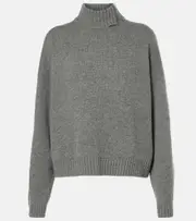 [Brunello Cucinelli] Brunello Cucinelli Monili cashmere turtleneck sweater AU 12 grey