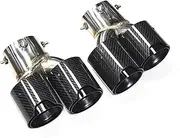 Car Quad Exhaust Tip Compatible For BMW G22 G23 G26 M440i 2021 2022+ Dual Exhaust Tip Muffler Tip Exhaust System Nozzle Tip