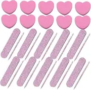 Outanaya 10 Sets DIY Nail Art Tools Sponge Nail Boards Polishing Strips Buffer Blocks for Smooth Finishing for Home Manicure