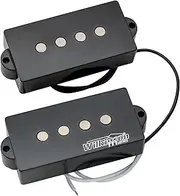 Wilkinson Variable Gauss Ceramic Traditional Precision Bass Humbuckers Pickups Set for PB Style Electric Bass, Black