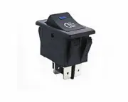 CYGUSA DPST (ON/Off) Illuminated Rocker Switch Blue 35AMPS @ 12VDC