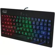 Adesso AKB-110EB Keyboard USB SlimTouch 110 3-Color Illuminated Mini Retail