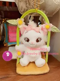 在飛比找松果購物優惠-日本迪士尼 貓兒歷險記 瑪麗貓 瑪莉貓 娃娃 吊飾 小花盪鞦
