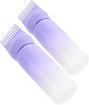 Hair Color Applicator Brush Bottle 2pcs Soft Hair Bottle Applicators for Salon Use Dye Measuring Cup