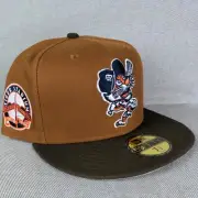 Detroit Tigers 7 1/2 Coked Out Tiger STADIUM PATCH BOURBON Grey Suede UV Swingin