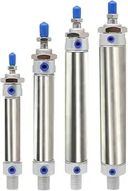 Pneumatic Air Cylinder Double Action with Magnet Inner Diameter 25/32mm Stroke 25/50/75/100/125/150/175mm Pack of 1 (Bore 32,Stroke 125mm)