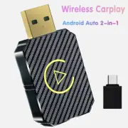 Wireless Carplay Android Auto Adapter Plug&Play Smart AI Box Wireless Dongle #