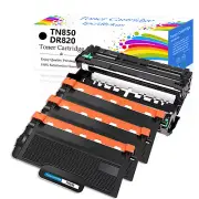 3x TN850 Toner+1x DR820 Drum For Brother MFC-L5700DW L5850DW HL-L5000D L5200DW