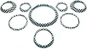 ATATNK Car Accessories for MINI Countryman R60 Styling Interior Decals Stickers Kit Compatible for MINI Cooper R60 for MINI Cooper Countryman(R60 Checker)