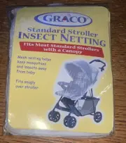 NIP GRACO STANDARD STROLLER INSECT NETTING To Protect Baby Infant From Bugs New