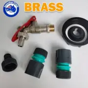 IBC Tank Adapter S60X6 Brass Garden Tap To 1/2" Hose Outlets Fitting Tool AU-C