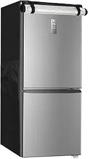 Refrigerator Skins | Stand up Fridge Dust Protector with Storage Organizer - Heavy Duty Shelf Cover, Waterproof Appliance Protector for Upright Beverage Fridge