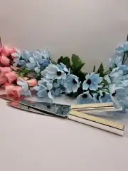 WEDDING CAKE KNIFE AND SERVER SET SQUARE PEARL HANDLES - STAINLESS STEELE BLADE
