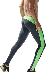 [SEOBEAN] TAUWELL Mens Sports Compression Tights Leggings (M(28-30"), 6148 Gray)