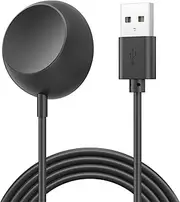 Leonids Magnetic Charger for Samsung Galaxy Watch 6 5 4 Charger, 1M USB Charging Cable Dock for Galaxy Watch 6/5/4/3/Active 2/FE (USB-Black)