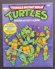 1989 Teenage Mutant Ninja Turtles Diamond Sticker Activity Album UNUSED TMNT