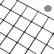 Fencer Wire Welded Wire Mesh 2' x 100' 16-Gauge Black PVC Coated 1.5"x1.5" Mesh