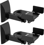 Wall Mount Speaker Bracket, Heavy Duty Audio Mount, High Load Bearing Speaker Holder, Supports Up to 55lbs, 2 Pack, Ideal for Home Theater, Audible Systems, Living Room Setup