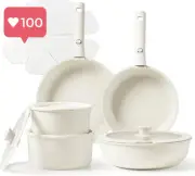 15-Piece Non-Stick Cookware Set – Dishwasher & Oven Safe, Induction Compatible