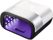 LED Nail Lamp, Wireless Rechargeable Nail Light, Setting and Smart Sensor, Large Space LED Nail Curing Dryer for Acrylic and Gel Polish