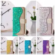 Bling Glitter Flip Wallet Phone Case for Xiaomi Redmi Note 9 10 11 Pro 9T 10S