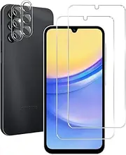 Khxriypha Galaxy A14 5G Tempered Glass Screen Protector + Camera Lens Protector [2 + 2 Pack][Case Friendly][Anti-Scratch] HD Protective Film for Samsung Galaxy A14