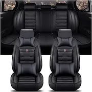 Automotive Seat Covers for for Outlander for ASX for Eclipse for Lancer for Pajero for Sport for Zinger for Galant for Triton Universal Car Seat Cover Car Seat Cover(B-Black 5 Seat)
