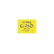 Strong - Yellow on Chrome seat post decal -old school bmx