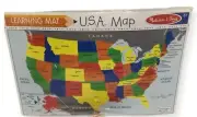 Melissa and Doug Learning Mat USA Map Write and Wipe