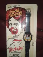 WOW! RARE 1984 McDonalds/Coca-Cola FACTORY SEALED Ronald McDonald Watch. Nice!!!