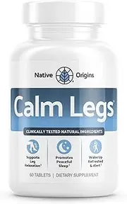 Natural for Natural Itching, Crawling, Tingling and Agitated Leg with Iron, Magnesium, and Valerian Root (60 Tablets)…