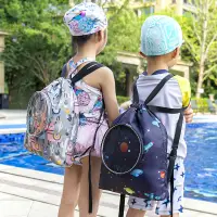 在飛比找Very buy優惠-乾溼分離游泳包旅行雙層防水雙肩沙灘包多功能兒童便攜式收納包袋