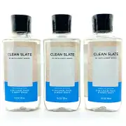 3 Bath & Body Works CLEAN SLATE Men's Collection 3 in 1 Hair & Body Wash Gel