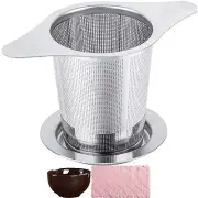 Universal Tea Infuser with Lid Stainless Steel Filter Fits Mugs Cups Teapots ...