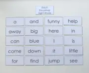 Teacher Made Literacy Learning Resource Dolch Pre-primer Sight Word Flashcards