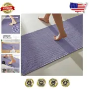 Machine Washable Chenille Bathroom Rug 24"x70" - Non-Slip & Stylish in Lavender